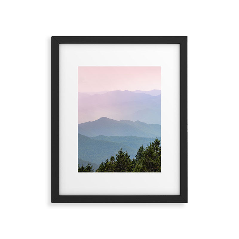 Smoky Mountain Pastel Sunset II Framed Art Print Gallery Image 4