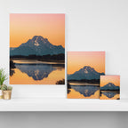 Sunrise In The Rockies - Grand Teton National Park Canvas Print Gallery Image 3