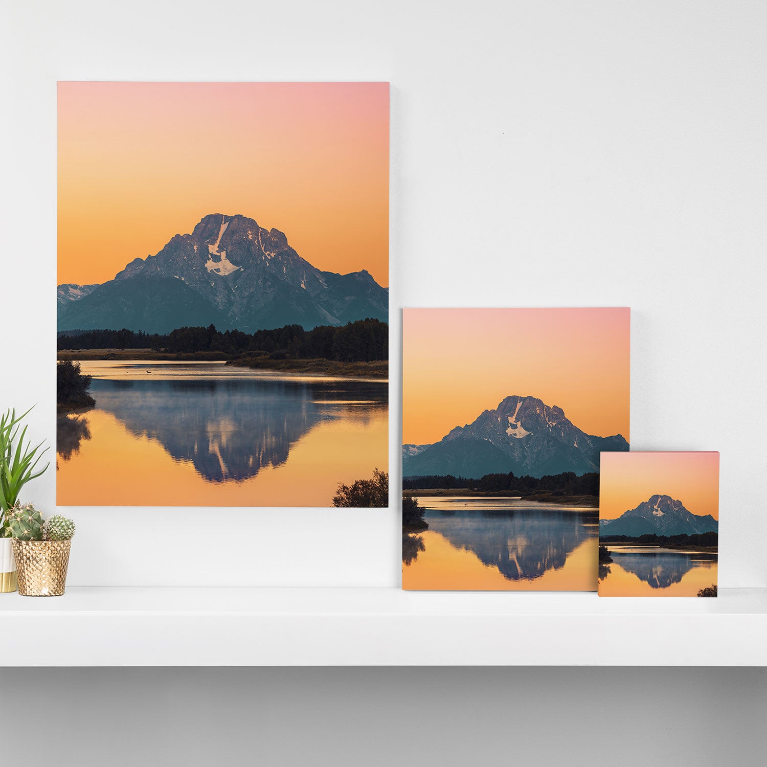 Sunrise In The Rockies - Grand Teton National Park Canvas Print Gallery Image 3
