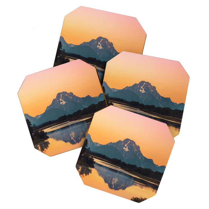 Sunrise In The Rockies - Grand Teton National Park Coaster Gallery Image 1