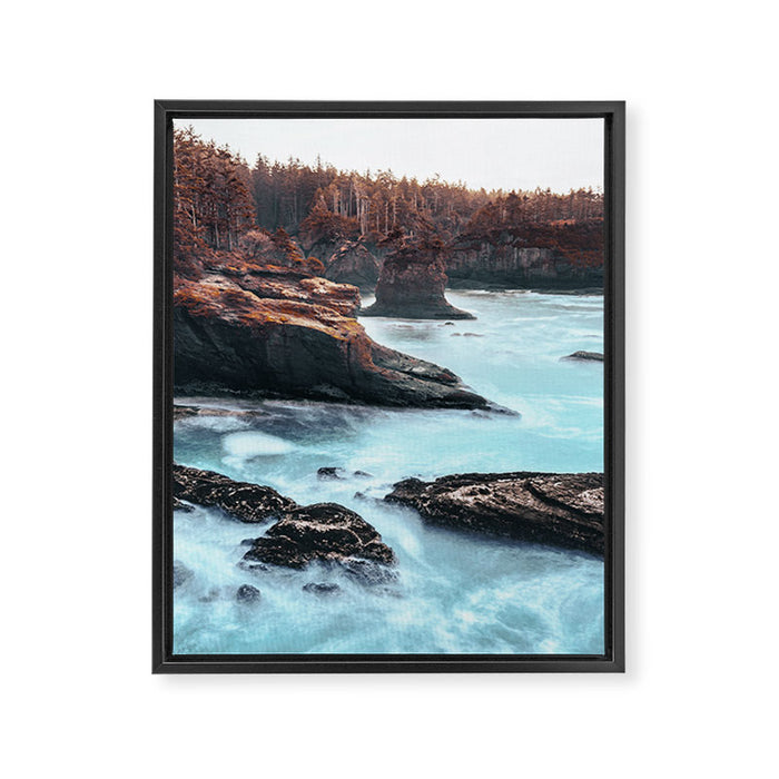 Washington West Coast - Ocean Forest Adventure Framed Canvas Print Gallery Image 1