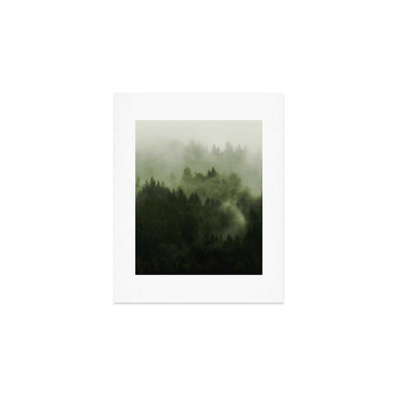 Drift - Green Mountain Forest Art Print Gallery Image 1