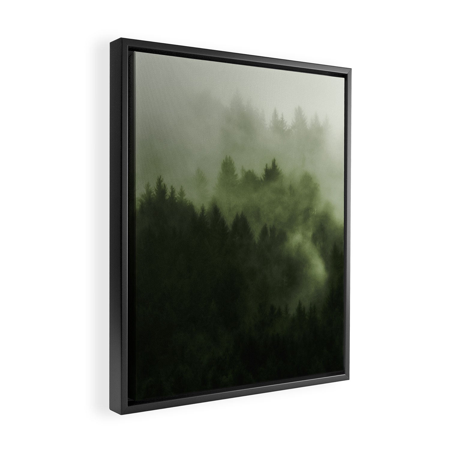 Drift - Green Mountain Forest Framed Canvas Print Gallery Image 2