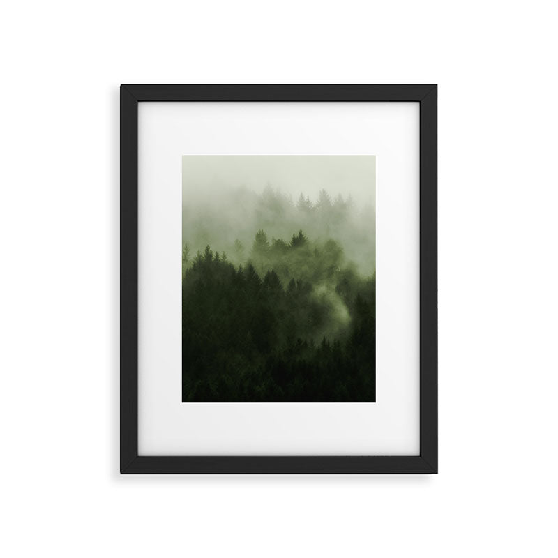 Drift - Green Mountain Forest Framed Art Print Gallery Image 5
