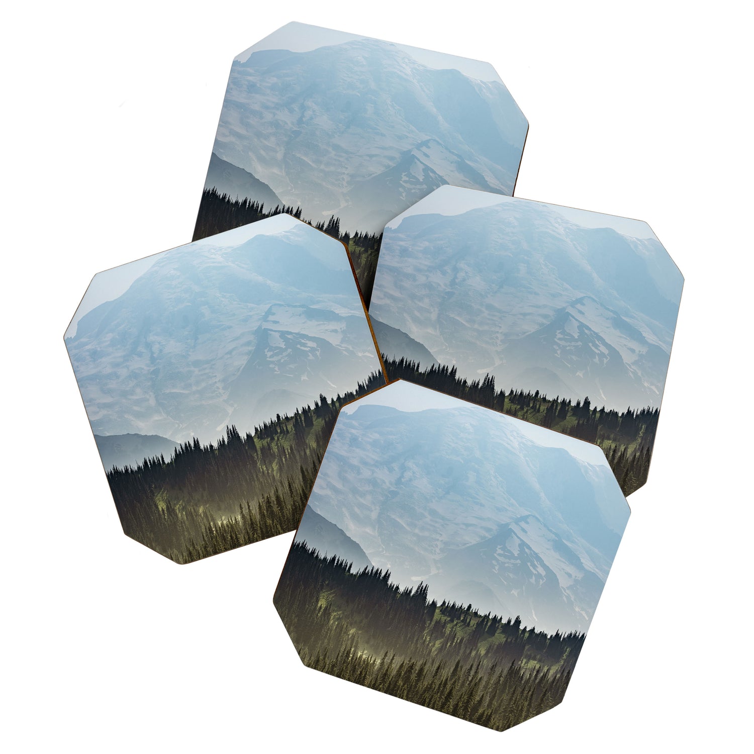 Epic Forest Mountain Adventure - Mount Rainier National Park Coaster Gallery Image 1