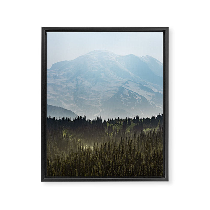 Epic Forest Mountain Adventure - Mount Rainier National Park Framed Canvas Print Gallery Image 1