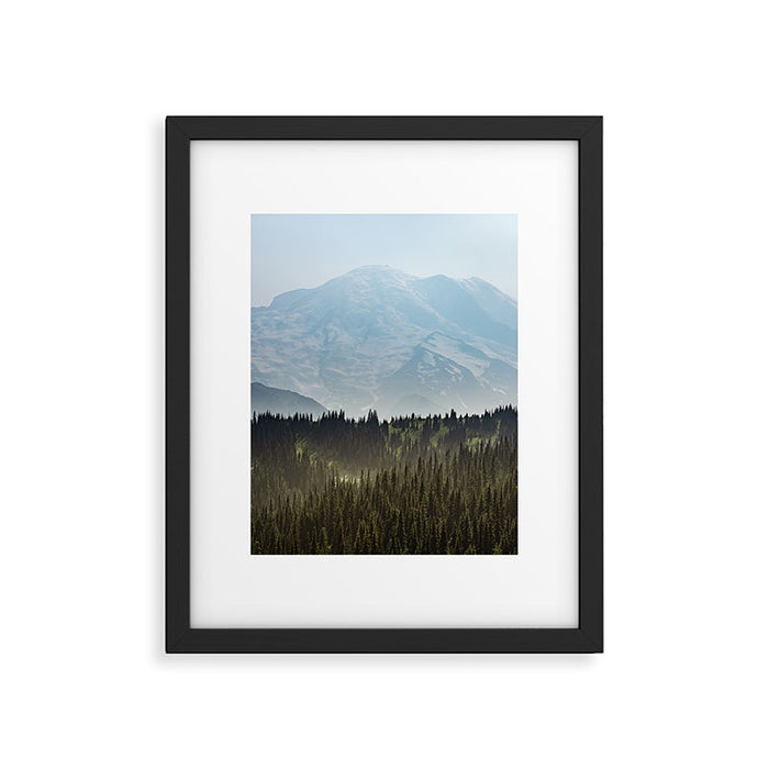 Epic Forest Mountain Adventure - Mount Rainier National Park Framed Art Print Gallery Image 1