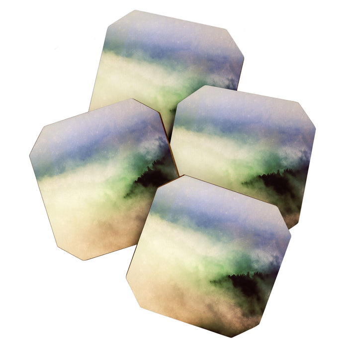Ethereal Rainbow Clouds - Nature Photography Coaster Gallery Image 1
