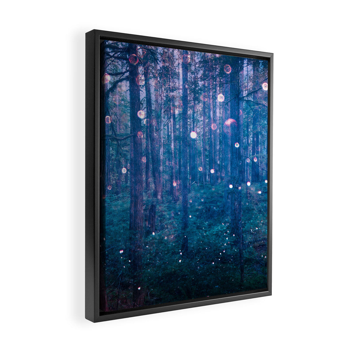 Fairy Lights Framed Canvas Print Gallery Image 2