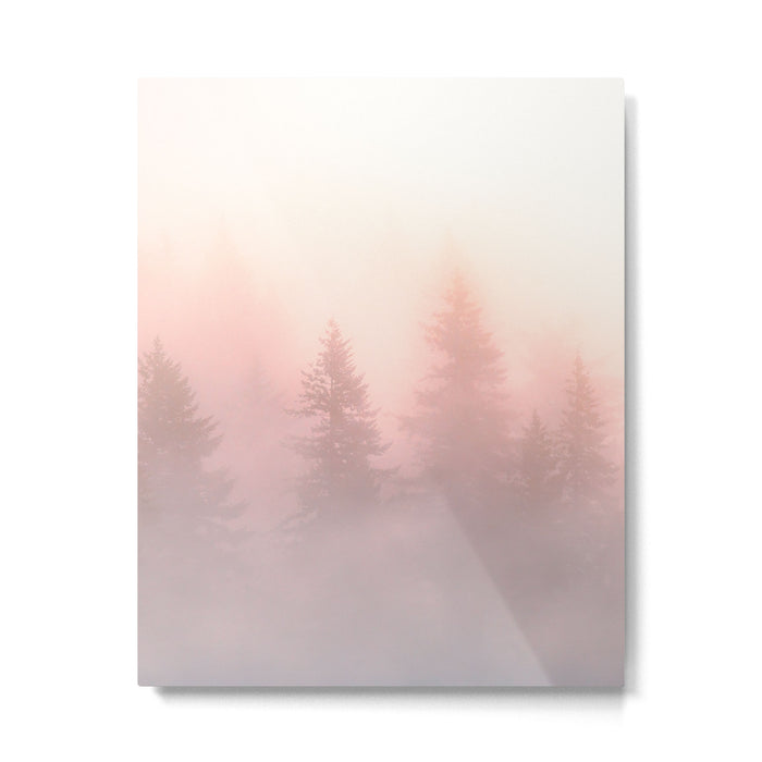 Foggy Forest Adventure - Mountain Woods Wanderlust Metal Print Gallery Image 1