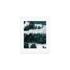 Foggy Forest Fun - Turquoise Mountains Art Print Gallery Image 1