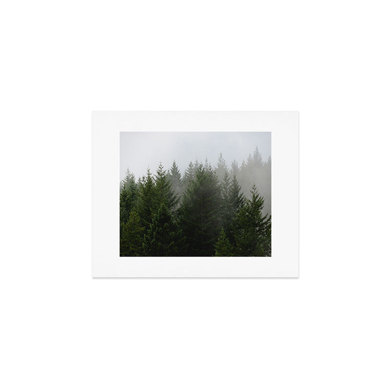 Foggy Trees Pacific Northwest Art Print Gallery Image 1