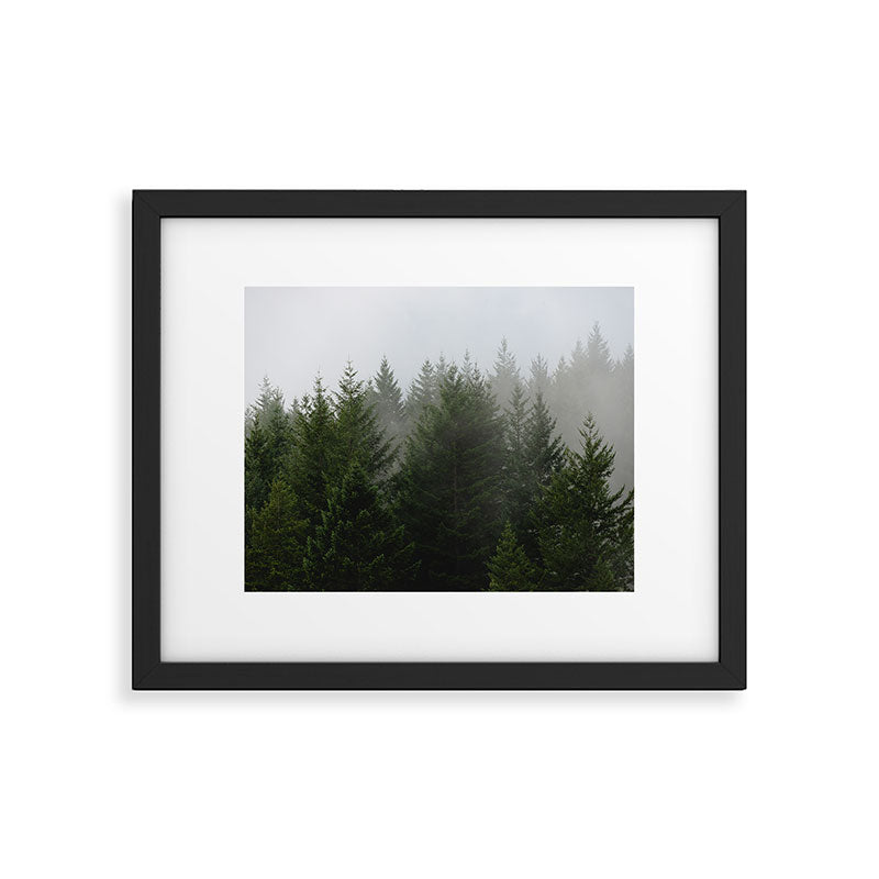 Foggy Trees Pacific Northwest Framed Art Print Gallery Image 5