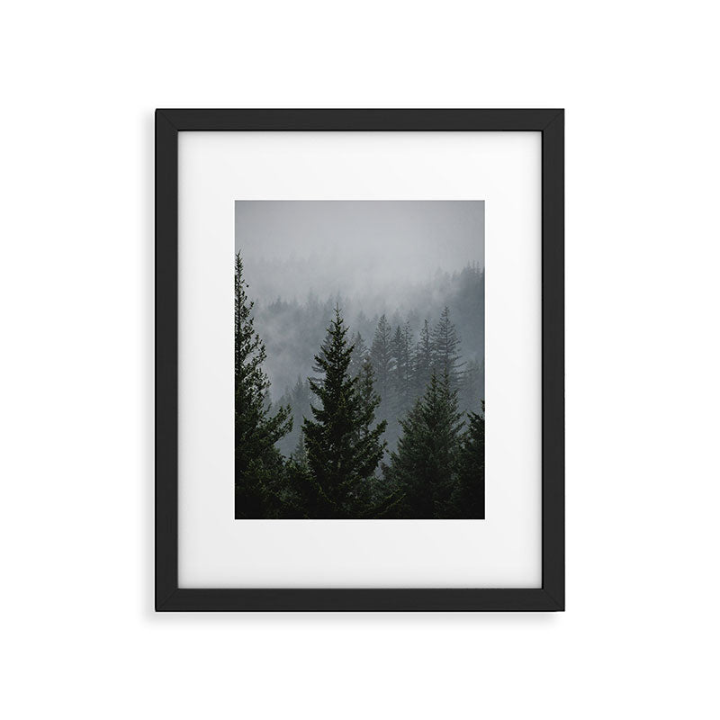 Forest Fog Mountain V - Wanderlust Nature Photography Framed Art Print Gallery Image 5