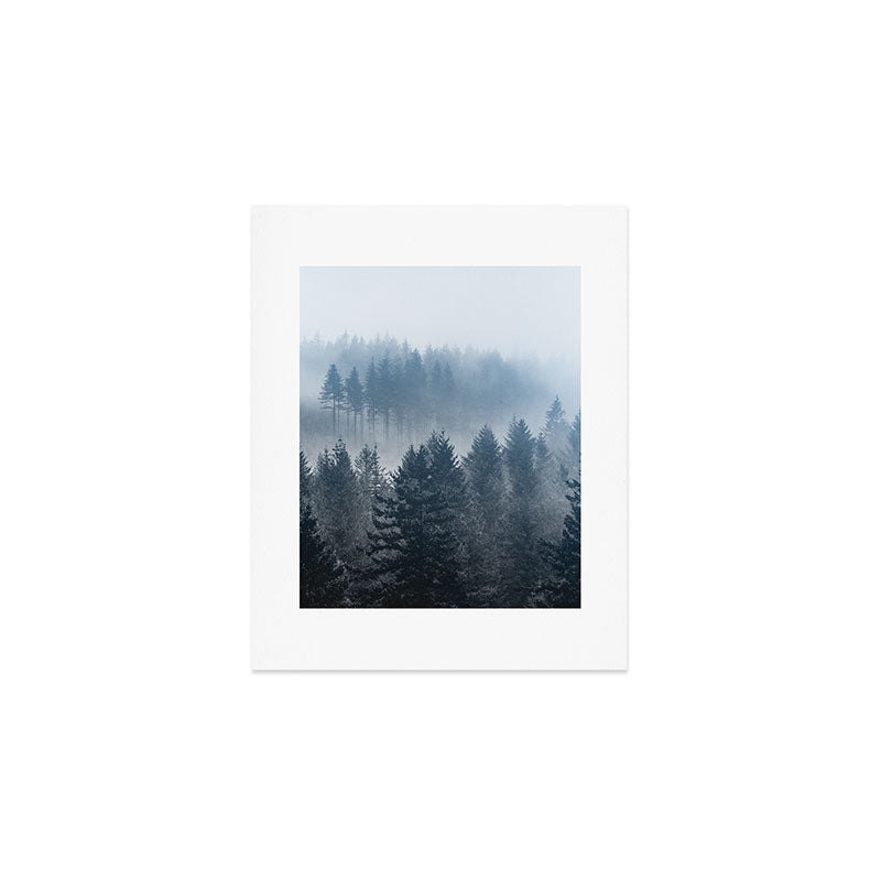 Forest Fog Mountain - Wanderlust Nature Photography Art Print Gallery Image 1