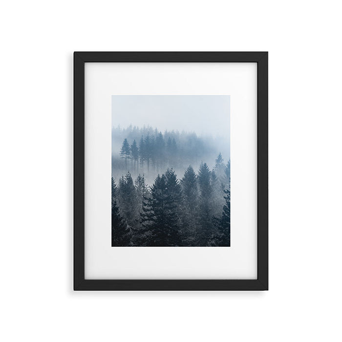 Forest Fog Mountain - Wanderlust Nature Photography Framed Art Print Gallery Image 1