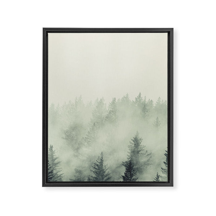 Forest Green - Pacific Northwest Forest Framed Canvas Print Gallery Image 1