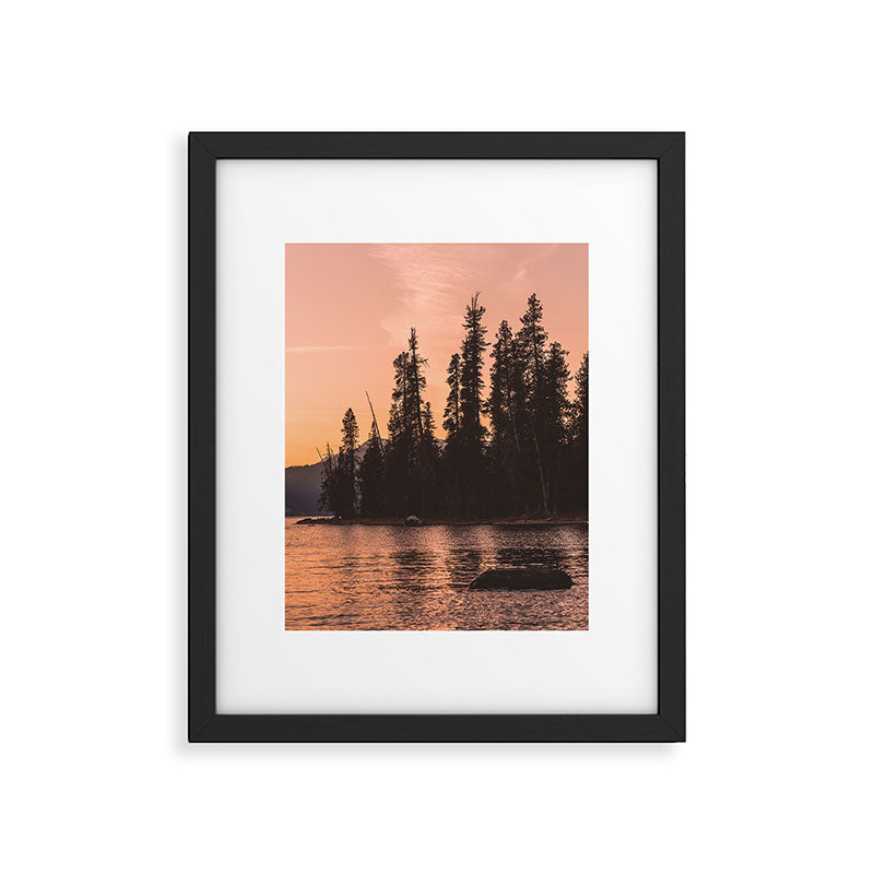 Forest Island at the Lake - Nature Photography Framed Art Print Gallery Image 5