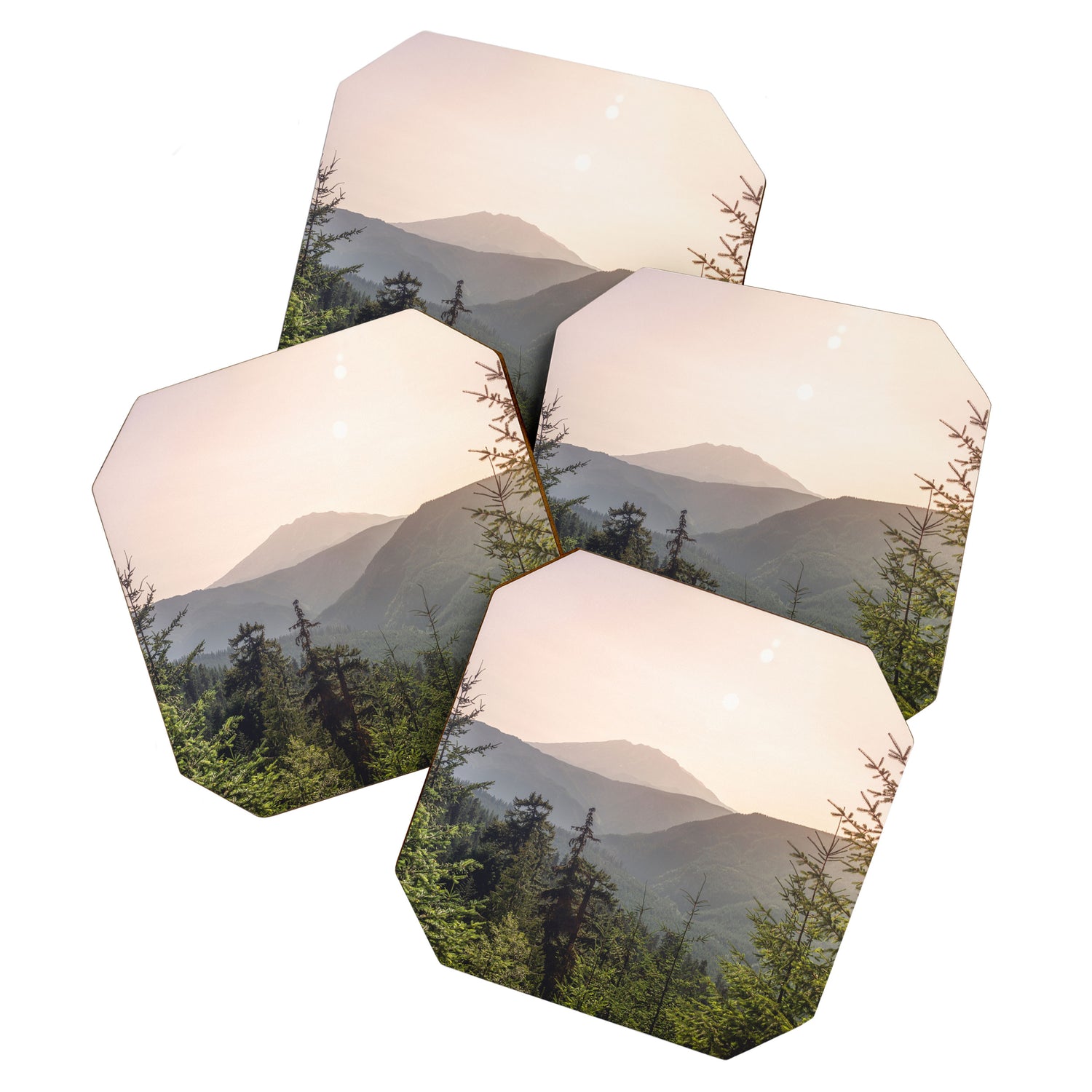 Forest Mountain Wanderlust III - Nature Photography Coaster Gallery Image 1