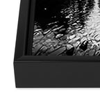 Forest Reflection Lake - Black and White  - Nature Photography Framed Canvas Print Gallery Image 3