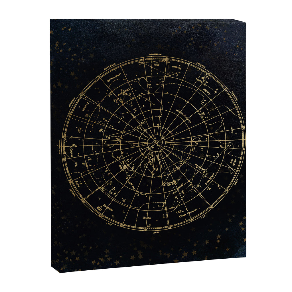 Golden Star Map Canvas Print Gallery Image 8