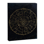 Golden Star Map Canvas Print Gallery Image 8
