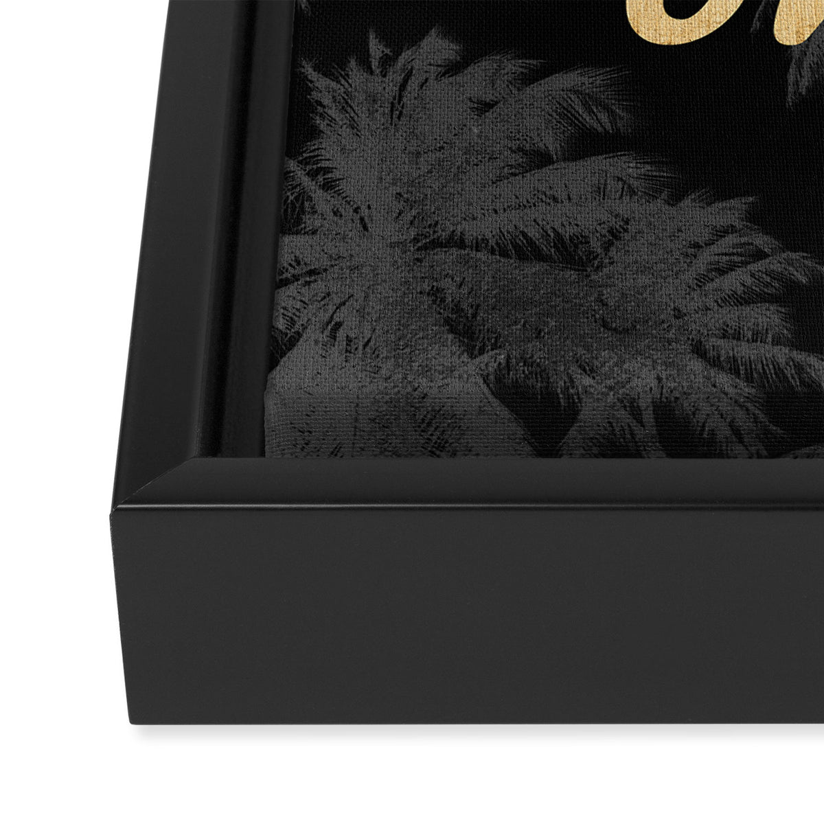 Good Vibes Only Palm Trees Framed Canvas Print Gallery Image 3