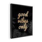 Good Vibes Only Palm Trees Framed Canvas Print Gallery Image 2