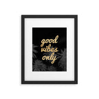 Good Vibes Only Palm Trees Framed Art Print Gallery Image 6