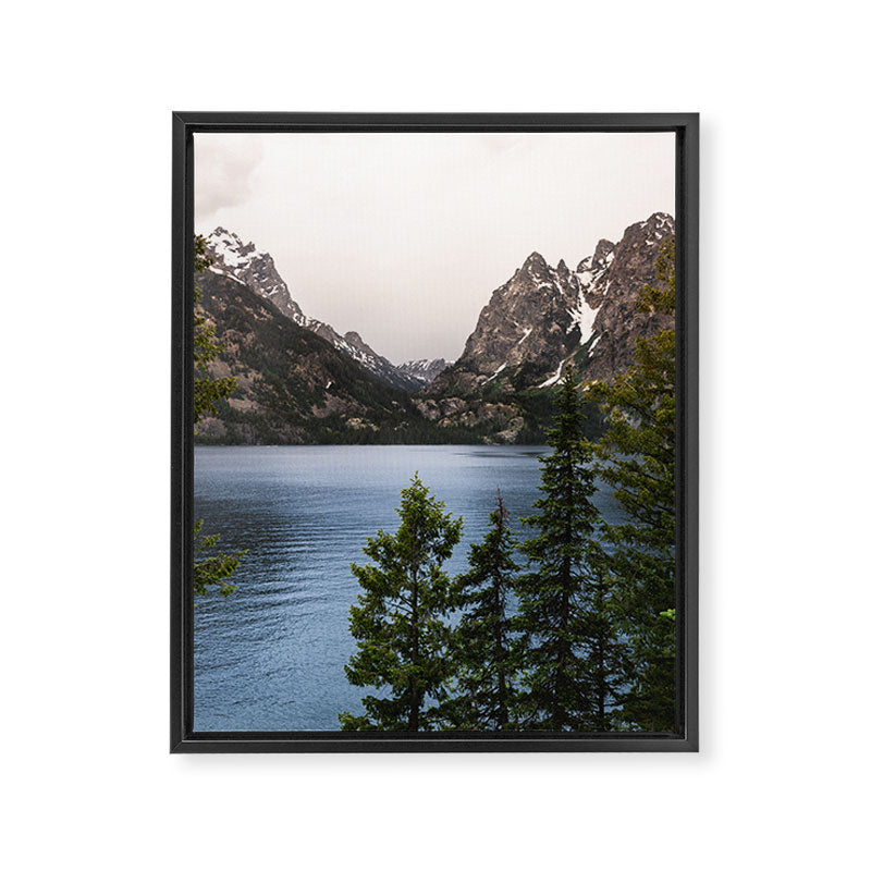 Grand Teton Wanderlust Lake Adventure - Nature Photography Framed Canvas Print Gallery Image 6