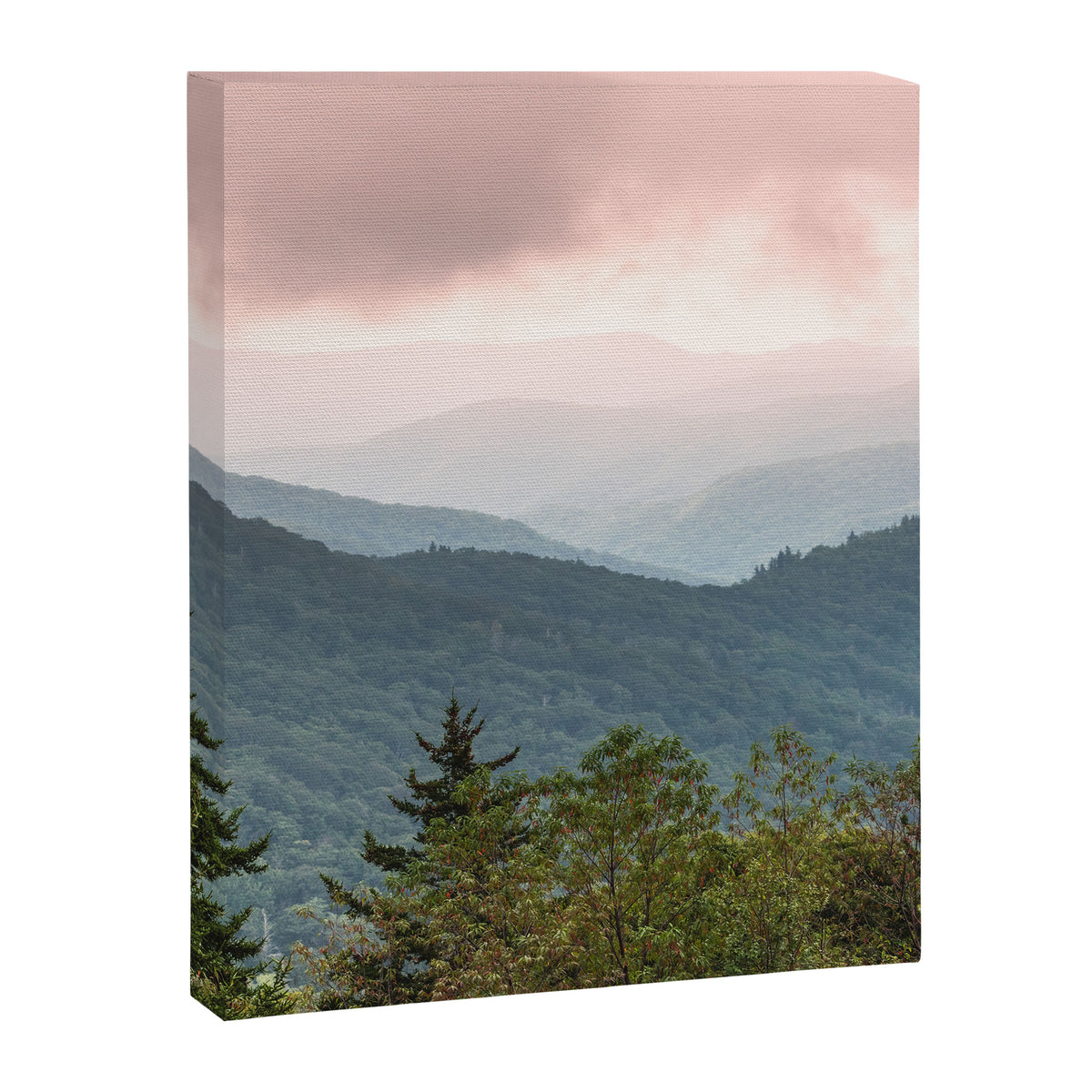 Great Smoky Mountain National Park Sunset Layers III - Nature Photography Canvas Print Gallery Image 6