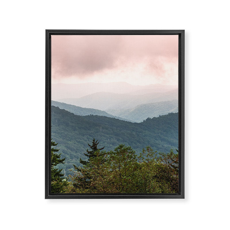 Great Smoky Mountain National Park Sunset Layers III - Nature Photography Framed Canvas Print Gallery Image 6