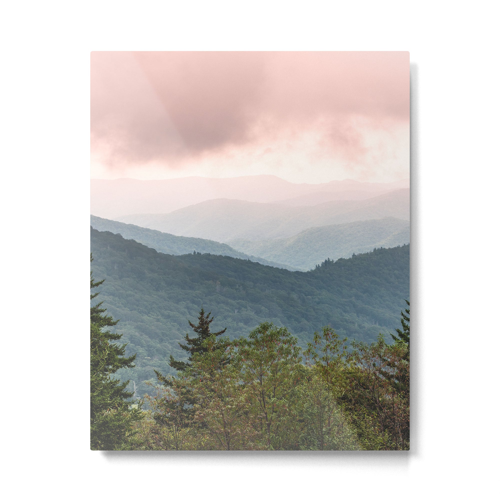 Great Smoky Mountain National Park Sunset Layers III - Nature Photography Metal Print Gallery Image 4