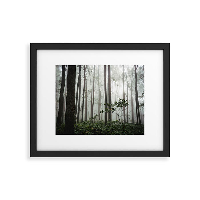 Great Smoky Mountains National Park - Forest Fog Adventure Framed Art Print Gallery Image 1
