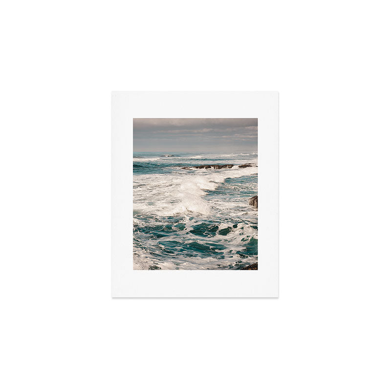 Green Tropical Beach Waves Ocean Adventure Art Print Gallery Image 1