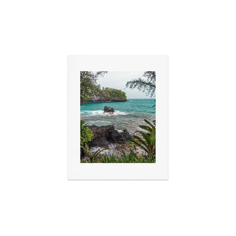 Hawaiian Turquoise Cove Art Print Gallery Image 1