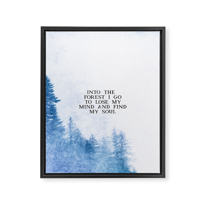Into The Forest I Go Framed Canvas Print Gallery Image 8