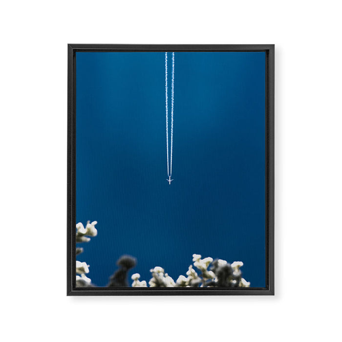 Jetset - Bluest Blue Framed Canvas Print Gallery Image 1