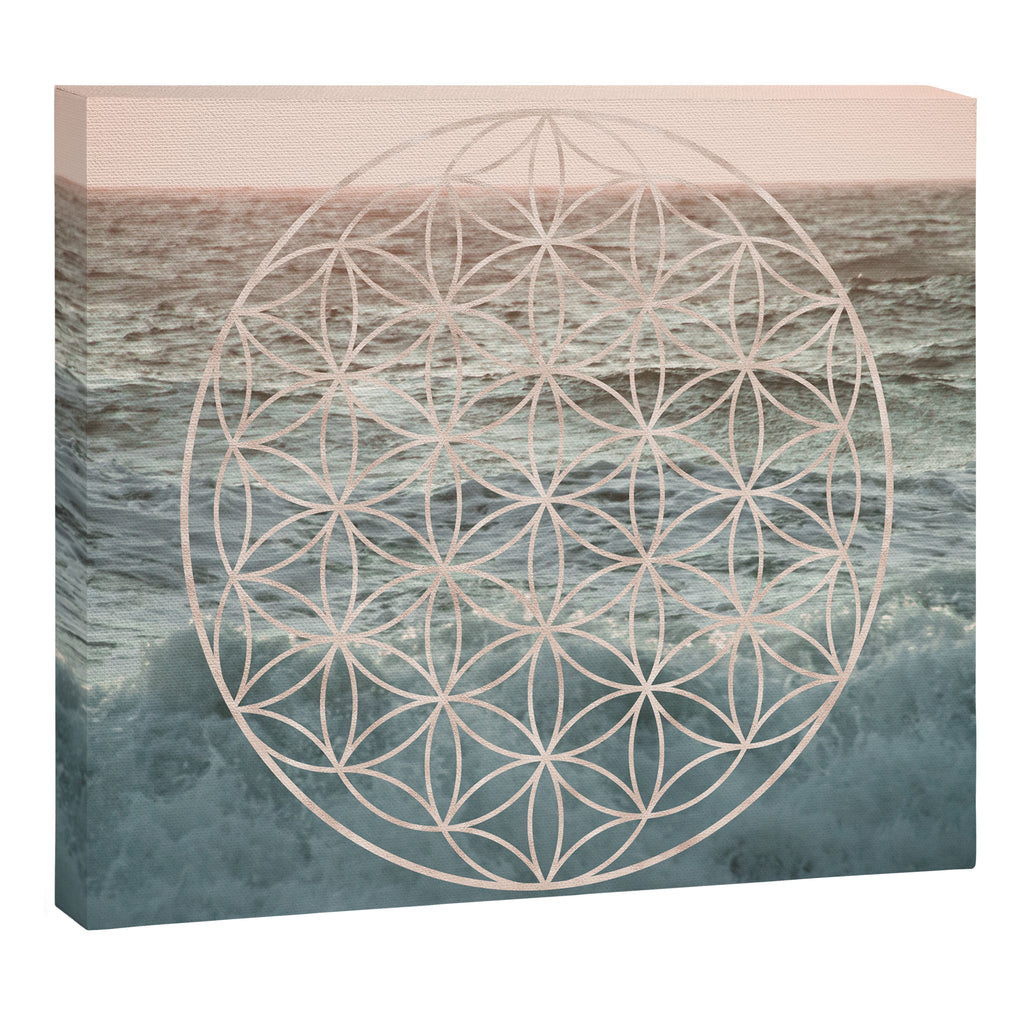 Mandala Flower of Life Sea Canvas Print Gallery Image 14