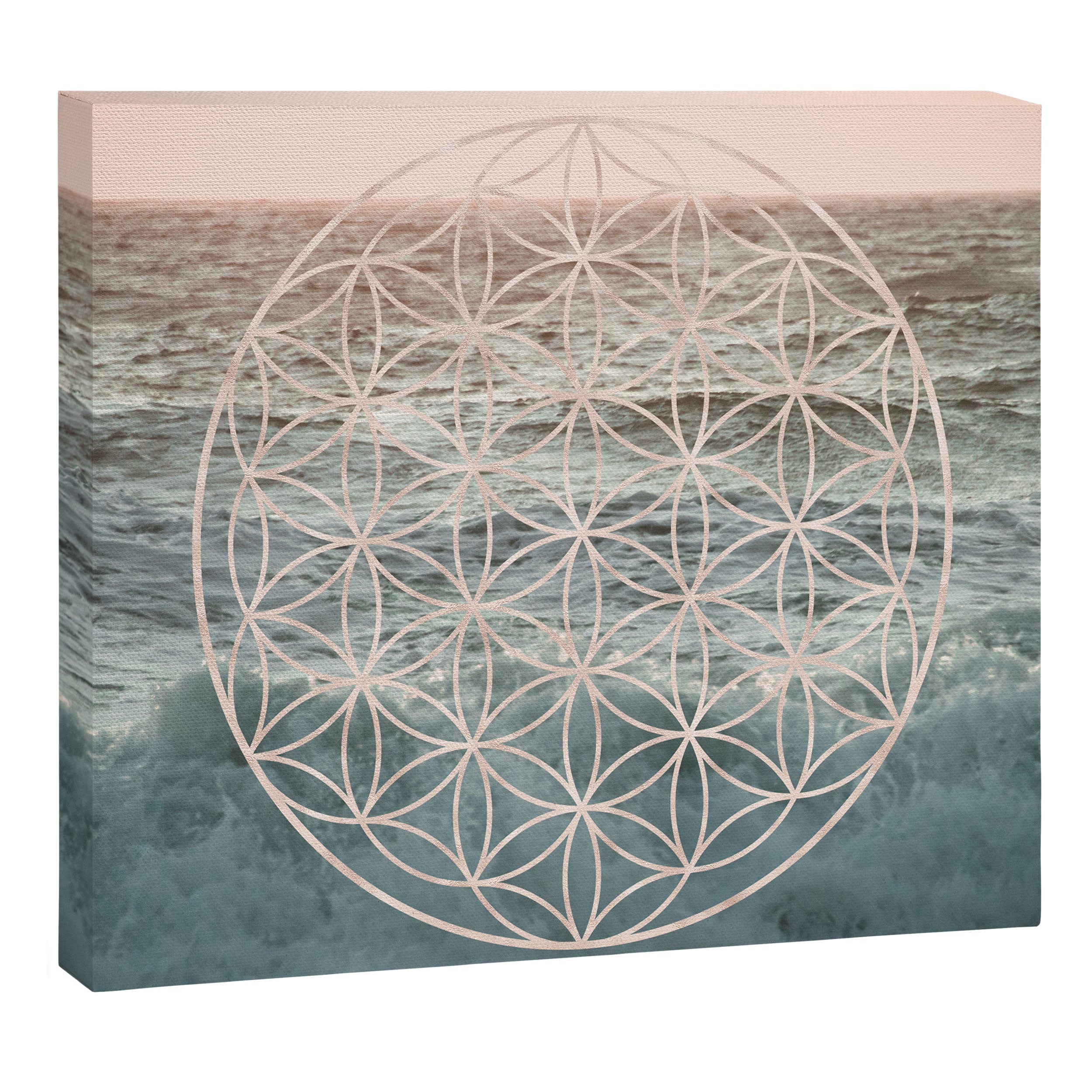 Mandala Flower of Life Sea Canvas Print Gallery Image 14