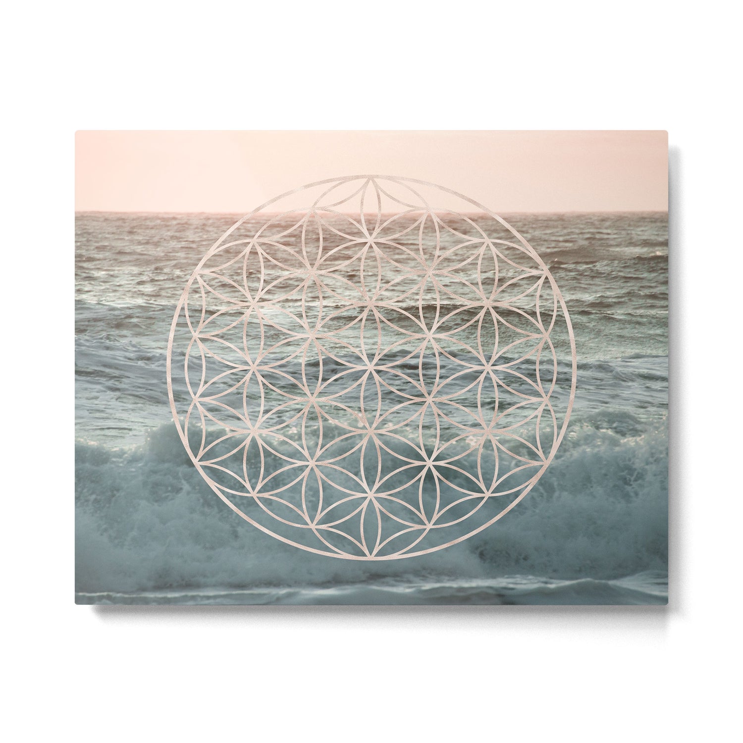 Mandala Flower of Life Sea Metal Print Gallery Image 6