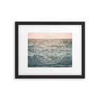 Mandala Flower of Life Sea Framed Art Print Gallery Image 6