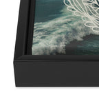 Mandala Ocean Waves Framed Canvas Print Gallery Image 3