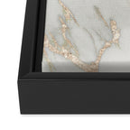 Marble Love Bronze Metallic Framed Canvas Print Gallery Image 3