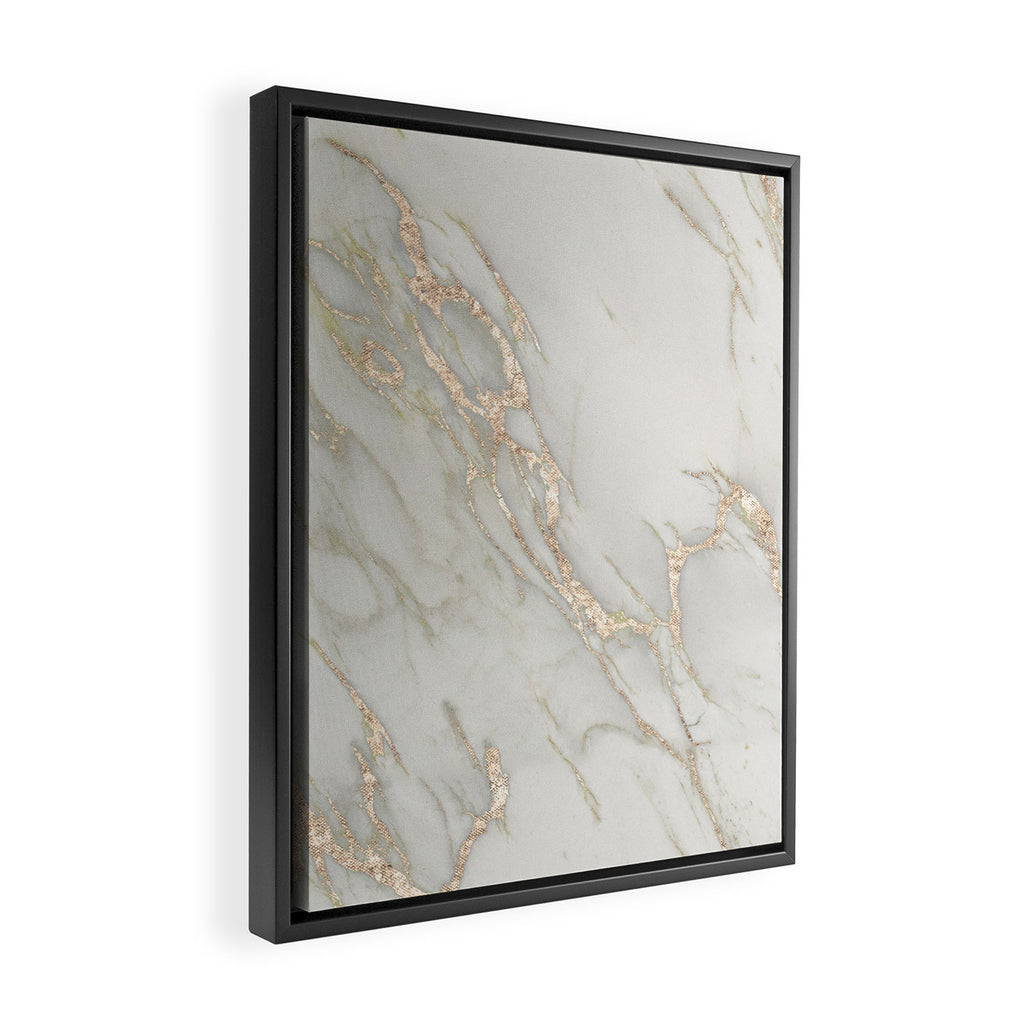 Marble Love Bronze Metallic Framed Canvas Print Gallery Image 2