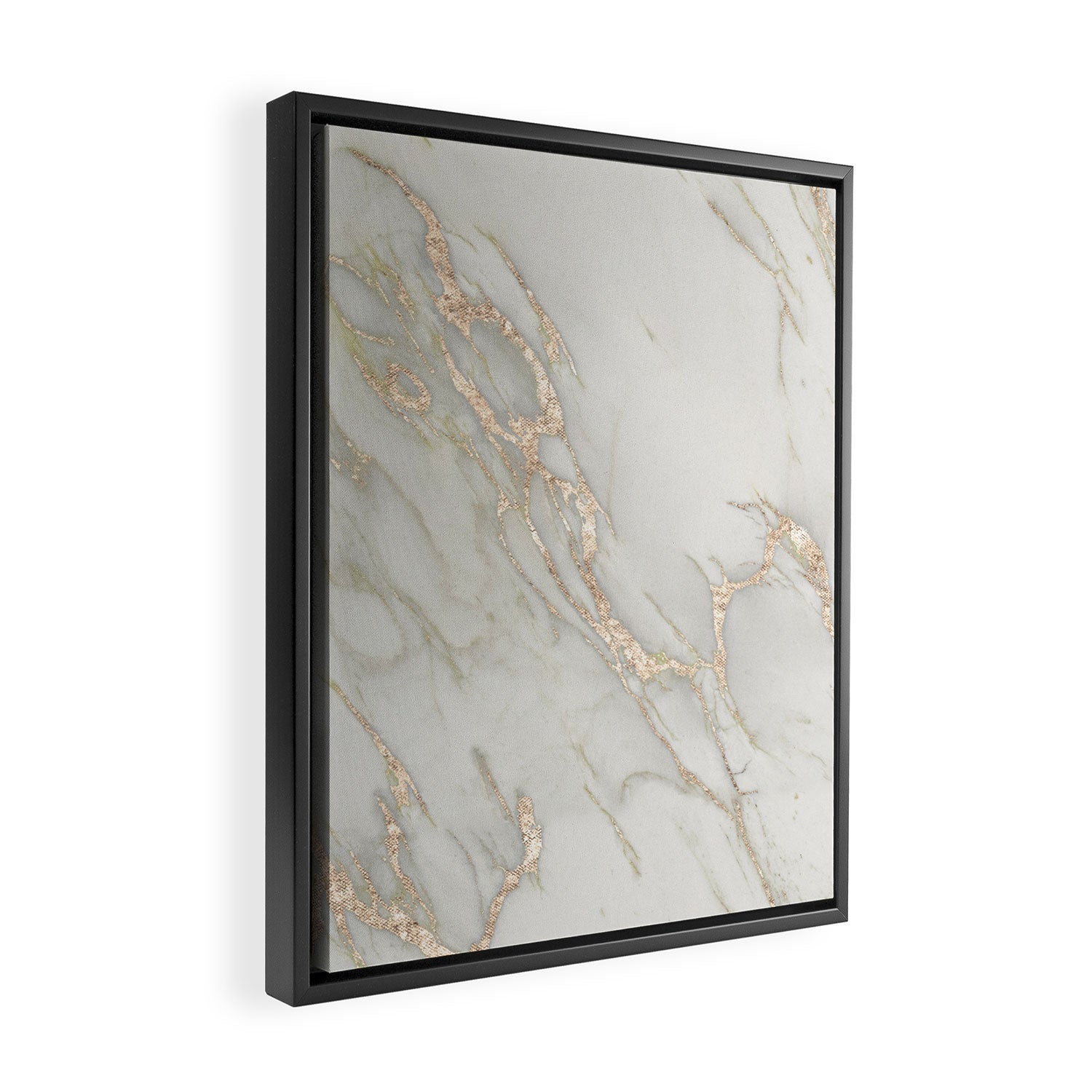 Marble Love Bronze Metallic Framed Canvas Print Gallery Image 2