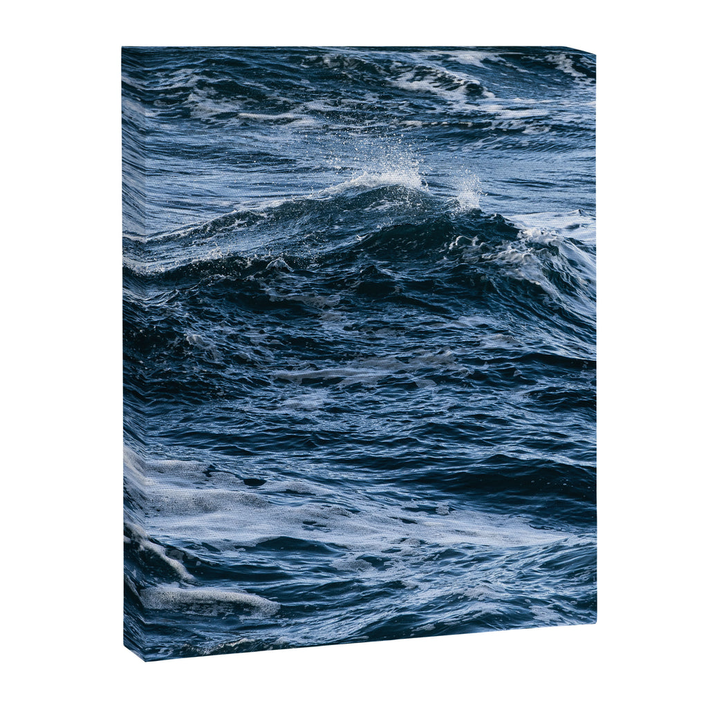 Marbled Waves of Blue Canvas Print Gallery Image 6