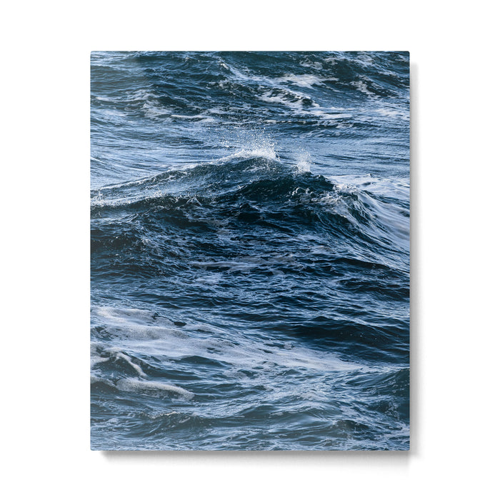 Marbled Waves of Blue Metal Print Gallery Image 1