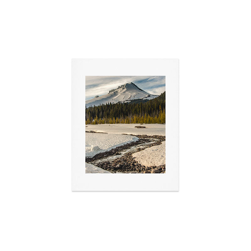 Marvelous Mount Hood at sunset Art Print Gallery Image 1