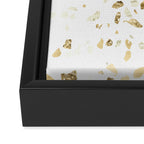 Metallic Gold Terrazzo Sparkle Framed Canvas Print Gallery Image 2